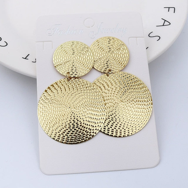 Big Round Clip on Earrings