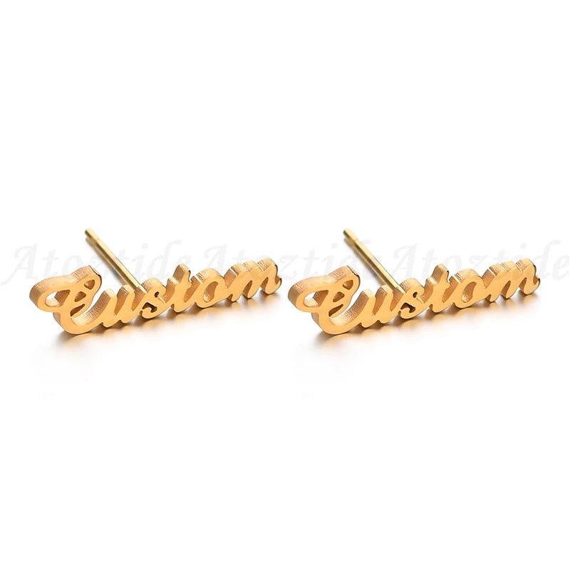 Customised Name Stud Earrings