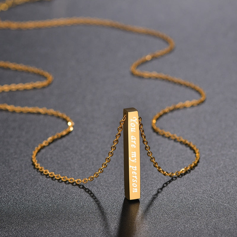 Name Bar Necklace