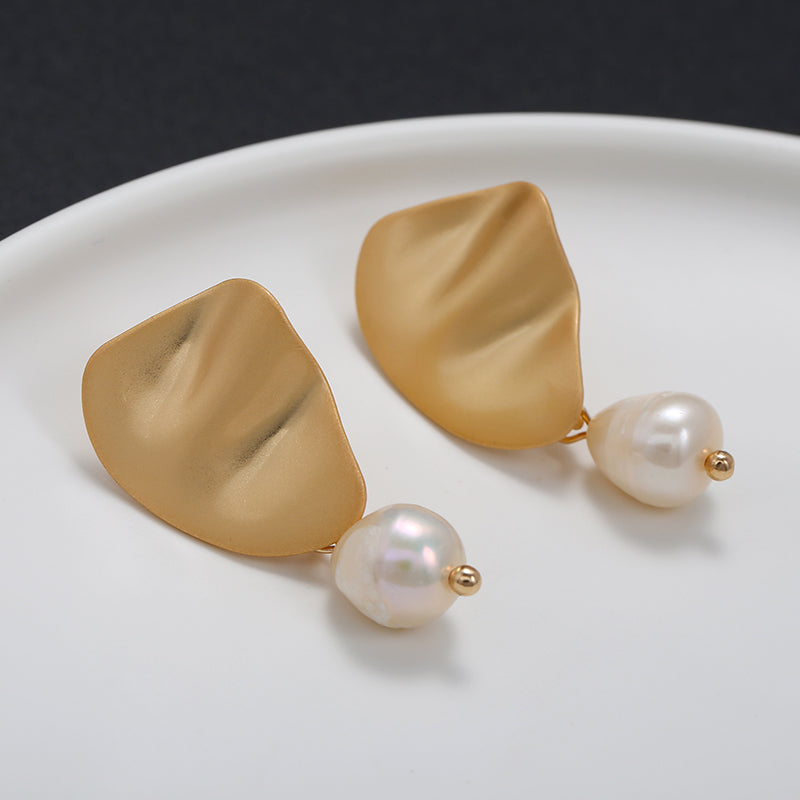 Irregular Freshwater Pearl Handmade Clip on Earrings