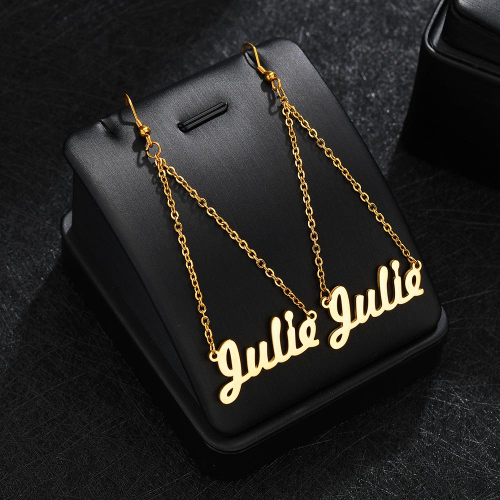 Name Drop Earrings