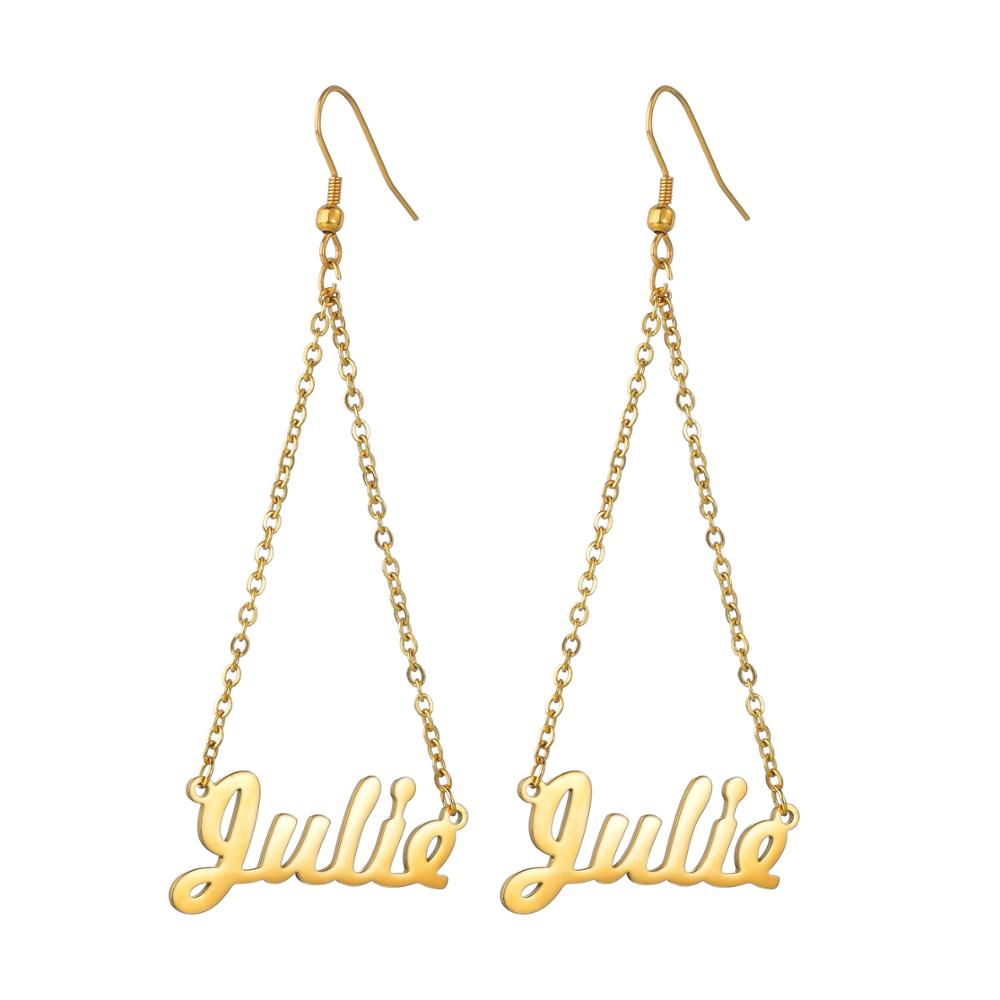 Name Drop Earrings