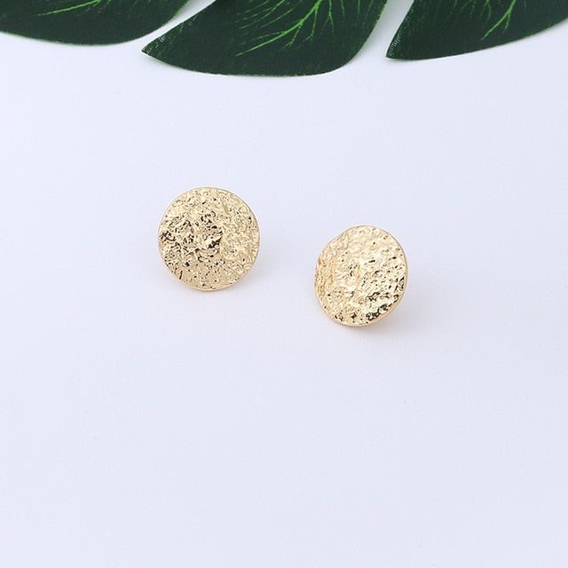 Vintage Textured Clip On Earrings