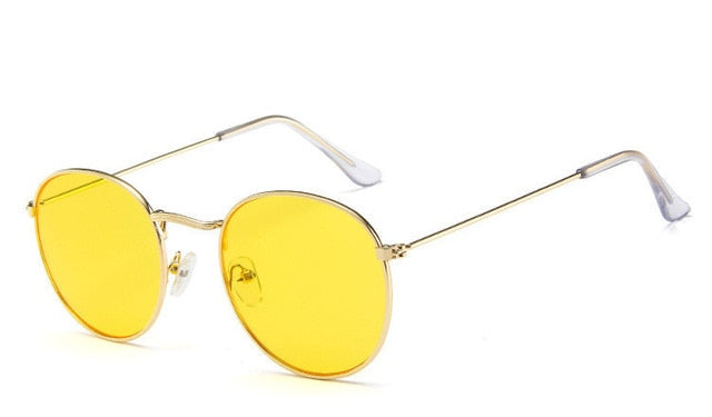 Classic Round Sunglasses - Gold / Yellow