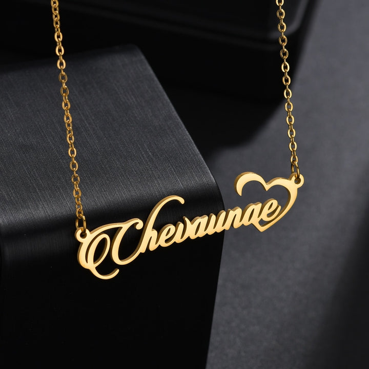 Customised Name Necklace with Heart