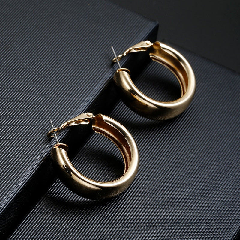 Vintage Oversized Circle Earrings