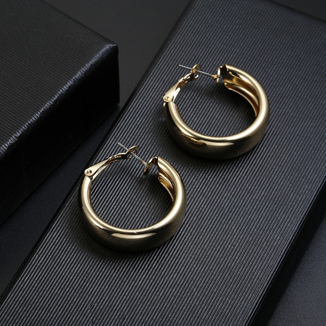 Vintage Oversized Circle Earrings