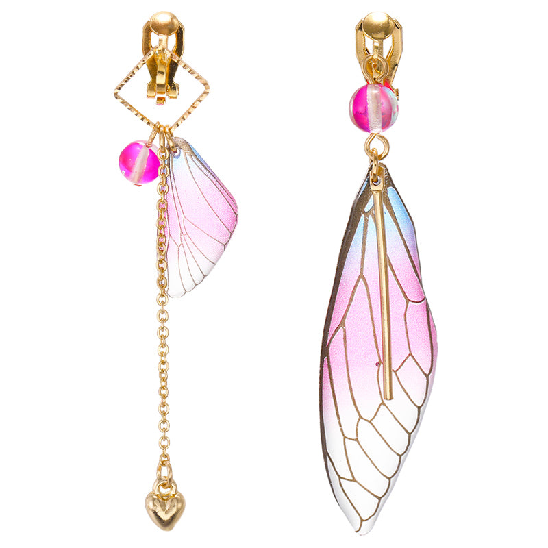 Butterfly Wings Clip on Earrings