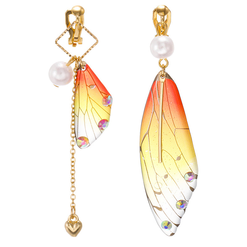 Butterfly Wings Clip on Earrings