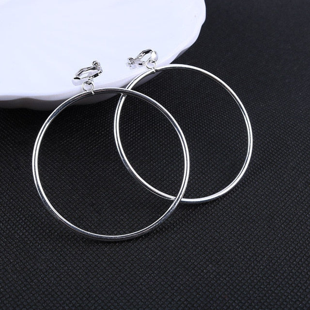 Classic Hoop Clip on Earrings