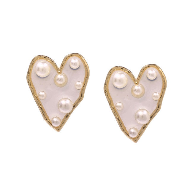 Irregular Big Stars & Heart Clip on Earrings