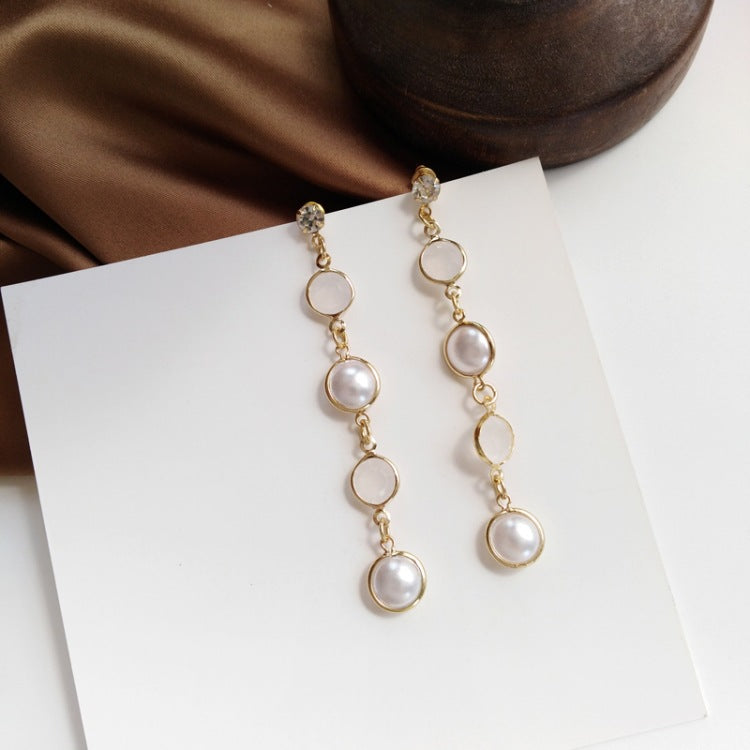 Long Tassel Clip on Earrings