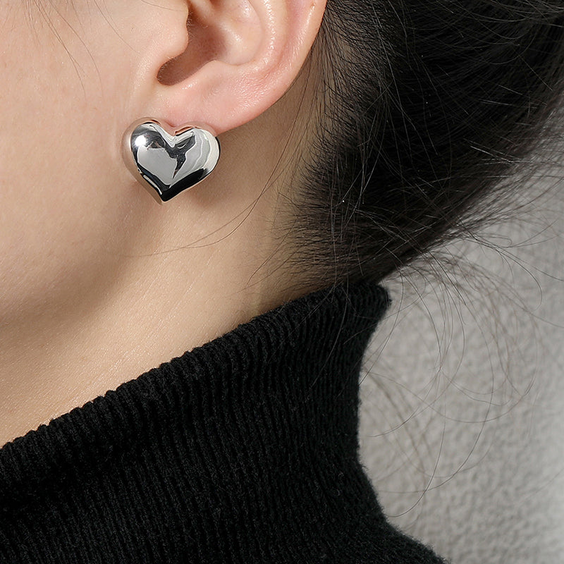 Sweetheart 16k Gold Plating  Brass Coil Earrings