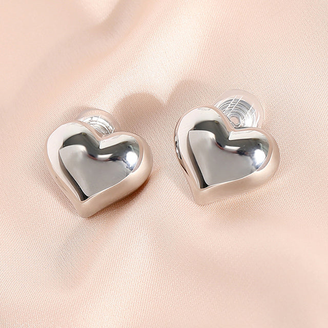 Sweetheart 16k Gold Plating  Brass Coil Earrings